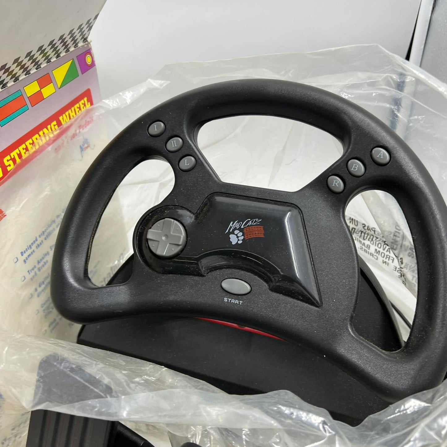 Mad Catz Analog Τιμόνι & Πεντάλ Για Playstation 1 (PS1) - Τιμονιέρα Retro Gaming