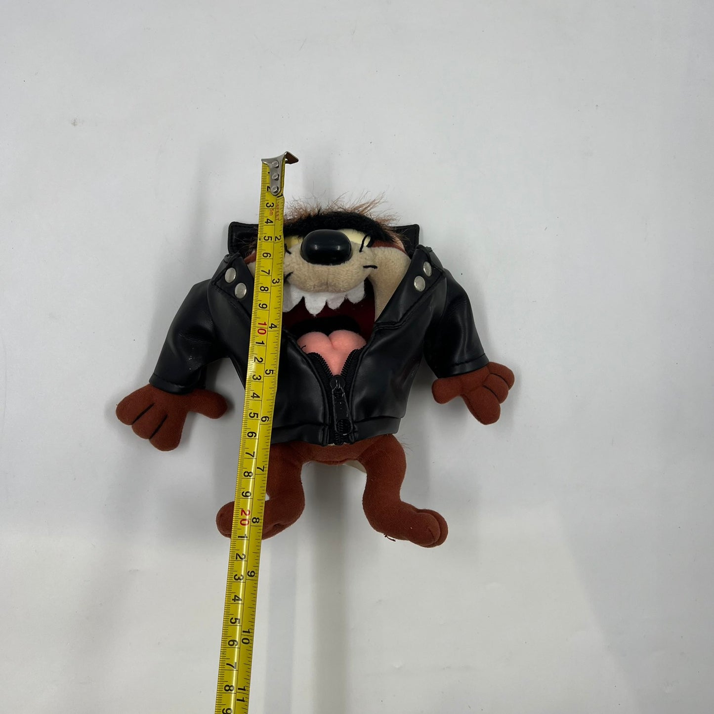 taz looney tunes leather jacket plush 1990s