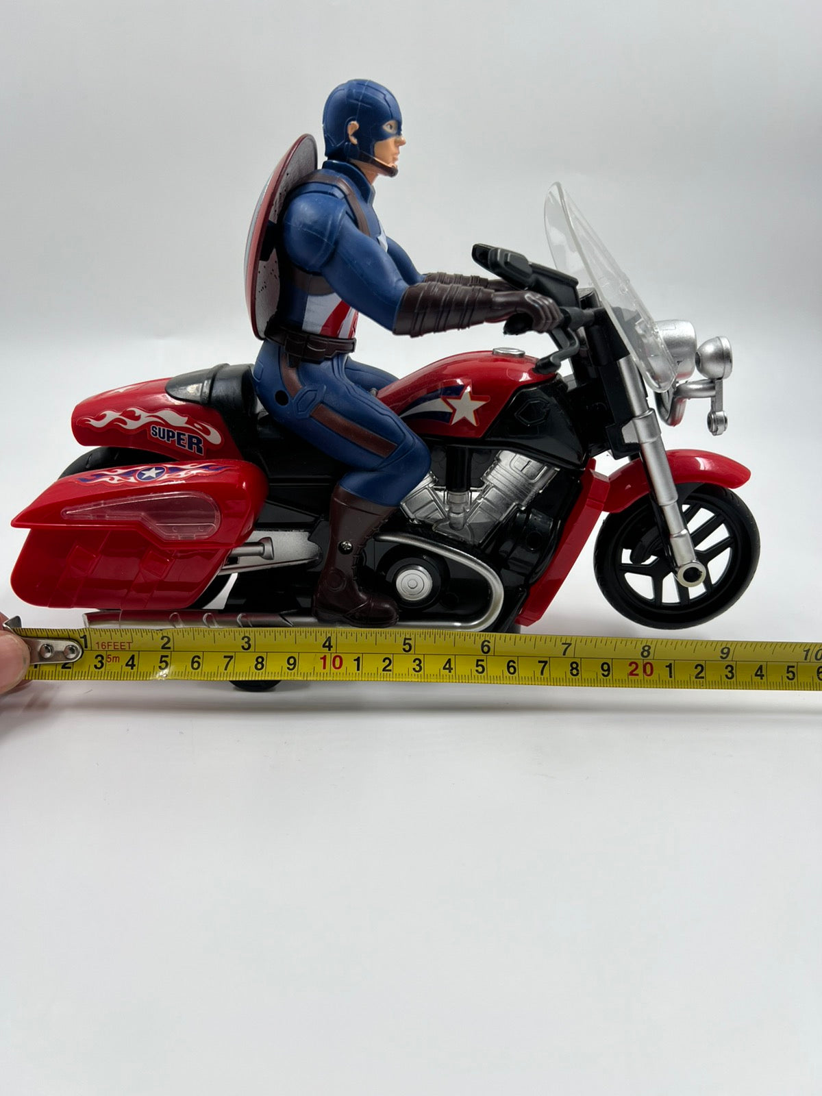 Captain America Φιγούρα με Μοτοσυκλέτα Marvel