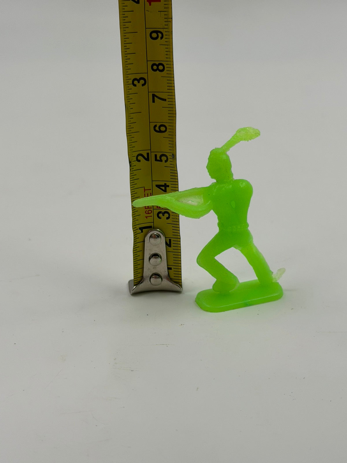 Vintage Φιγούρα Ινδιάνου Τοξότη Πλαστική – Neon Green Retro Toy Soldier