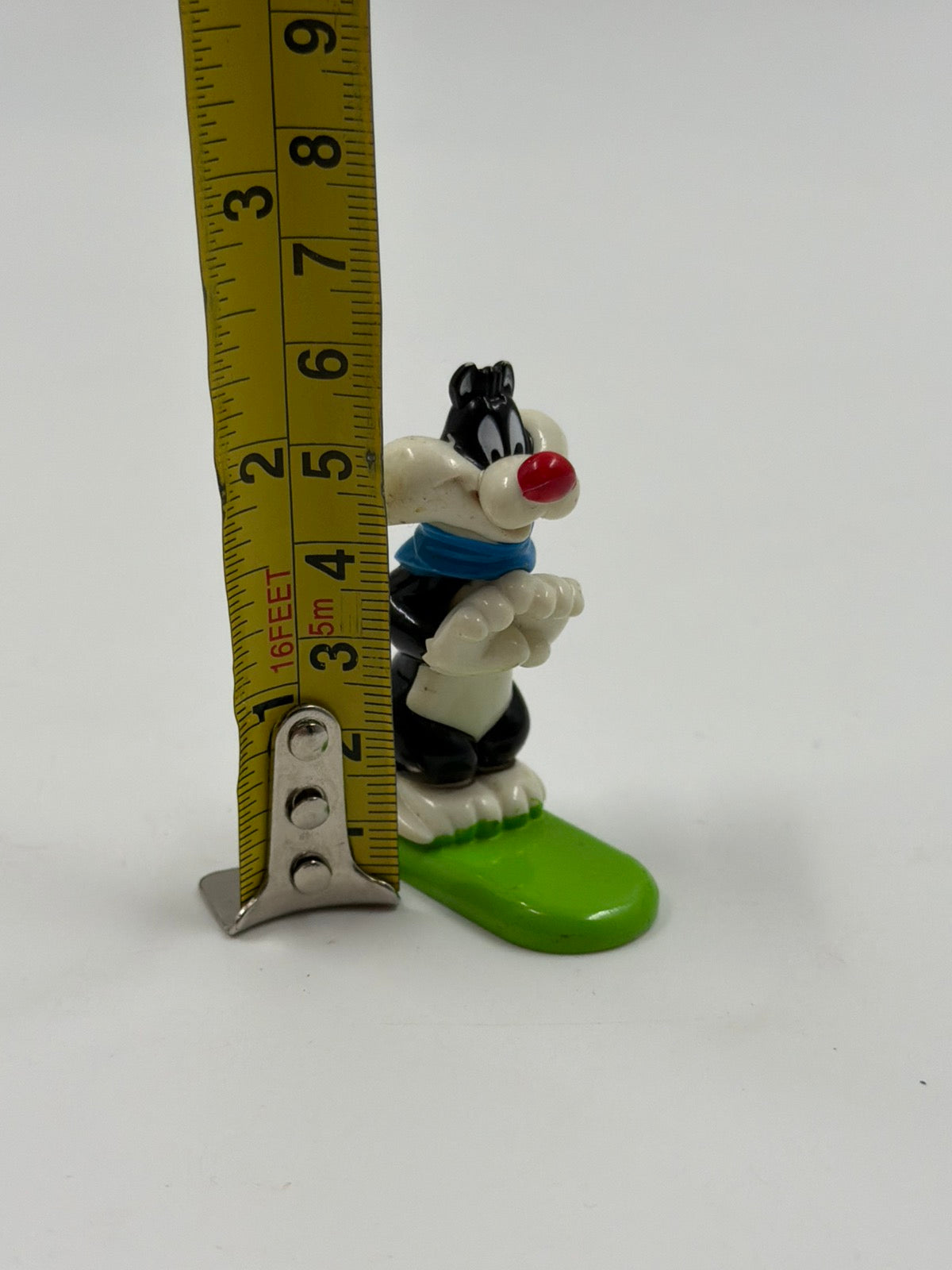 Looney Tunes Sylvester Mini PVC Figure 2008 Warner Bros Συλλεκτική Φιγούρα με Κασκόλ