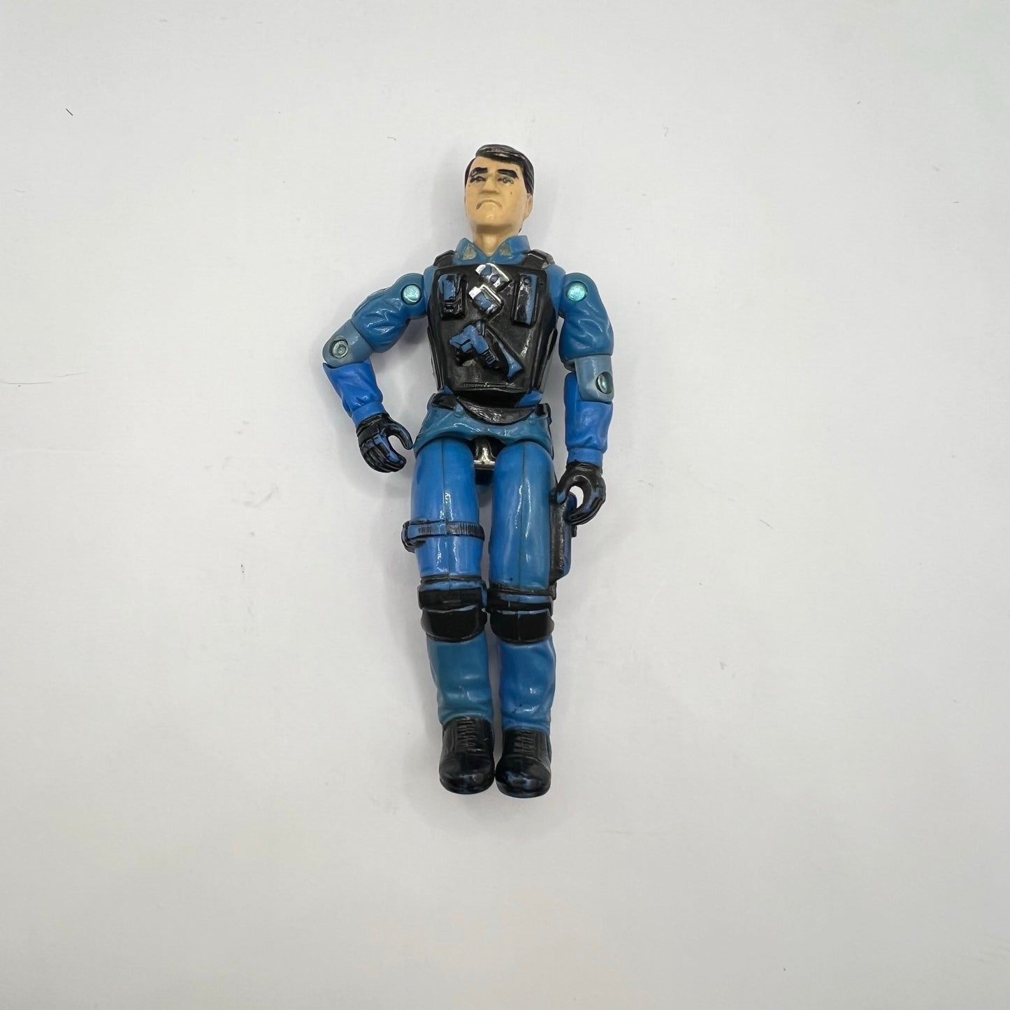 G.I. Joe Action Figure – Shockwave (Blue SWAT Uniform) Hasbro 1988