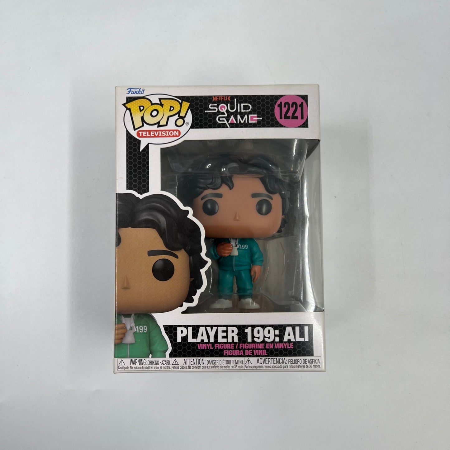 Funko Pop! Player 199 “Ali” Squid Game #1221 – φιγούρα βινύλιου σε κουτί με πράσινη φόρμα