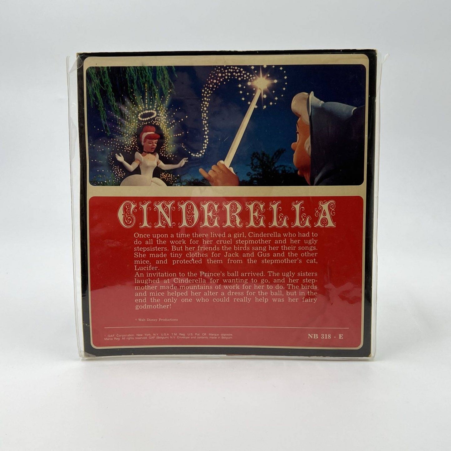 View-Master 3-reel packet "Cinderella" (NB 318-E), Disney, GAF (1965)