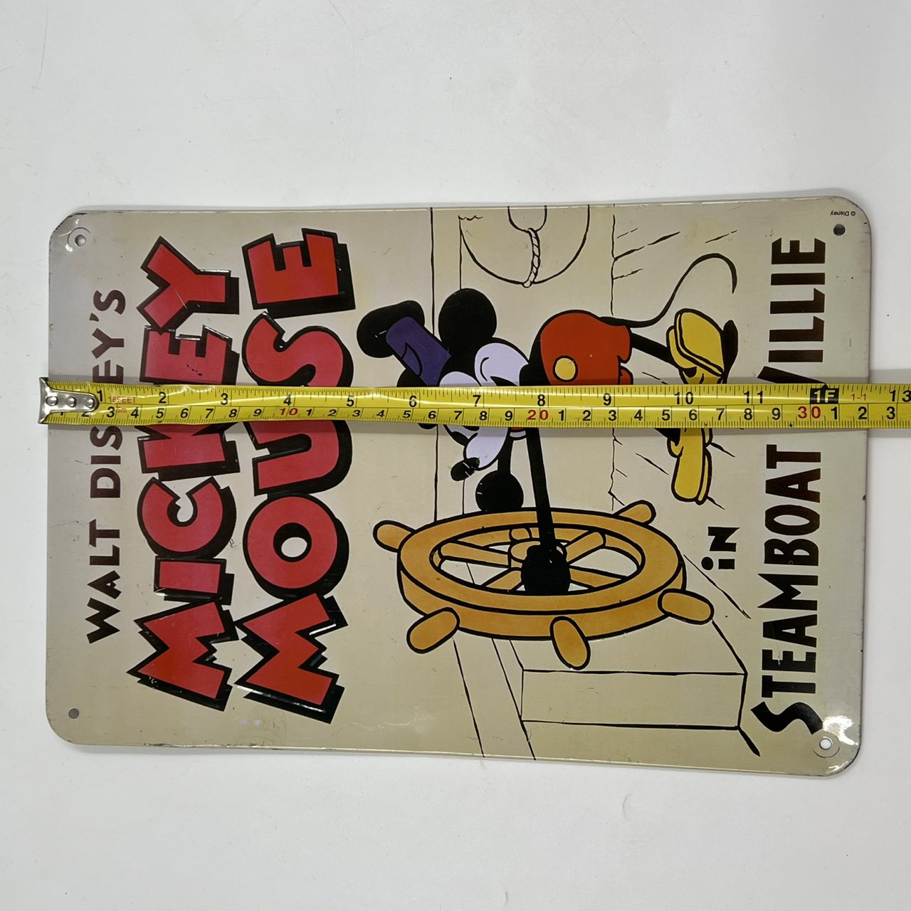 Διακοσμητική Μεταλλική Πινακίδα Walt Disney’s Mickey Mouse – Steamboat Willie