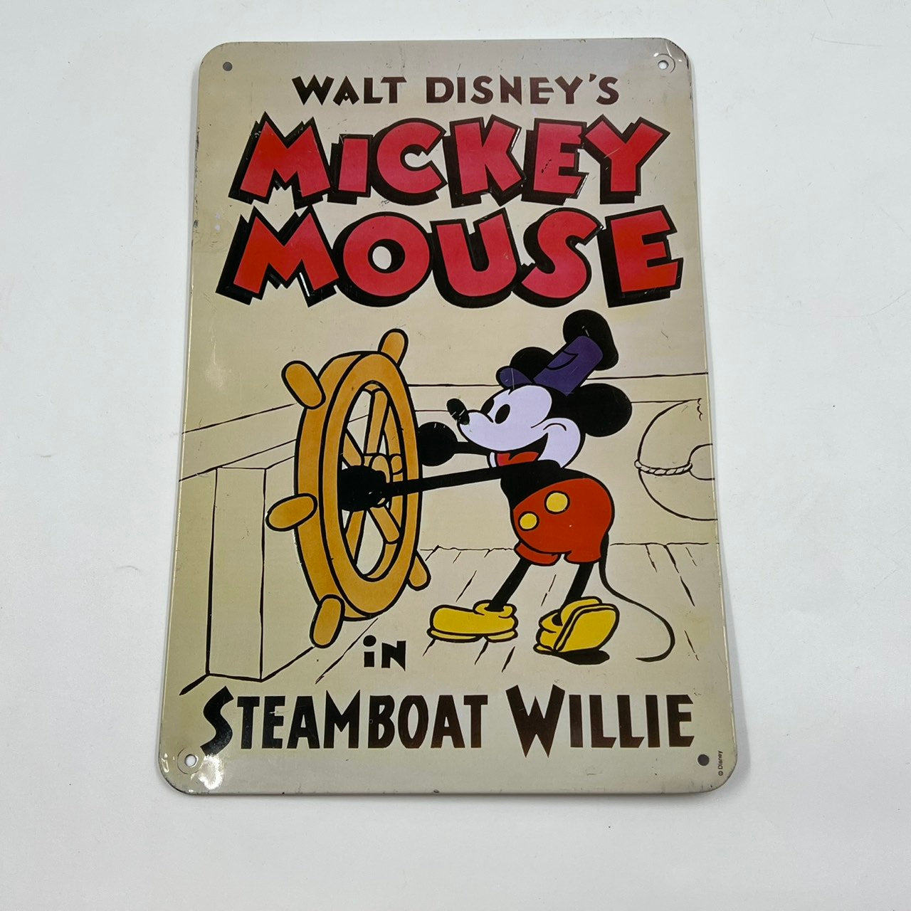 Διακοσμητική Μεταλλική Πινακίδα Walt Disney’s Mickey Mouse – Steamboat Willie