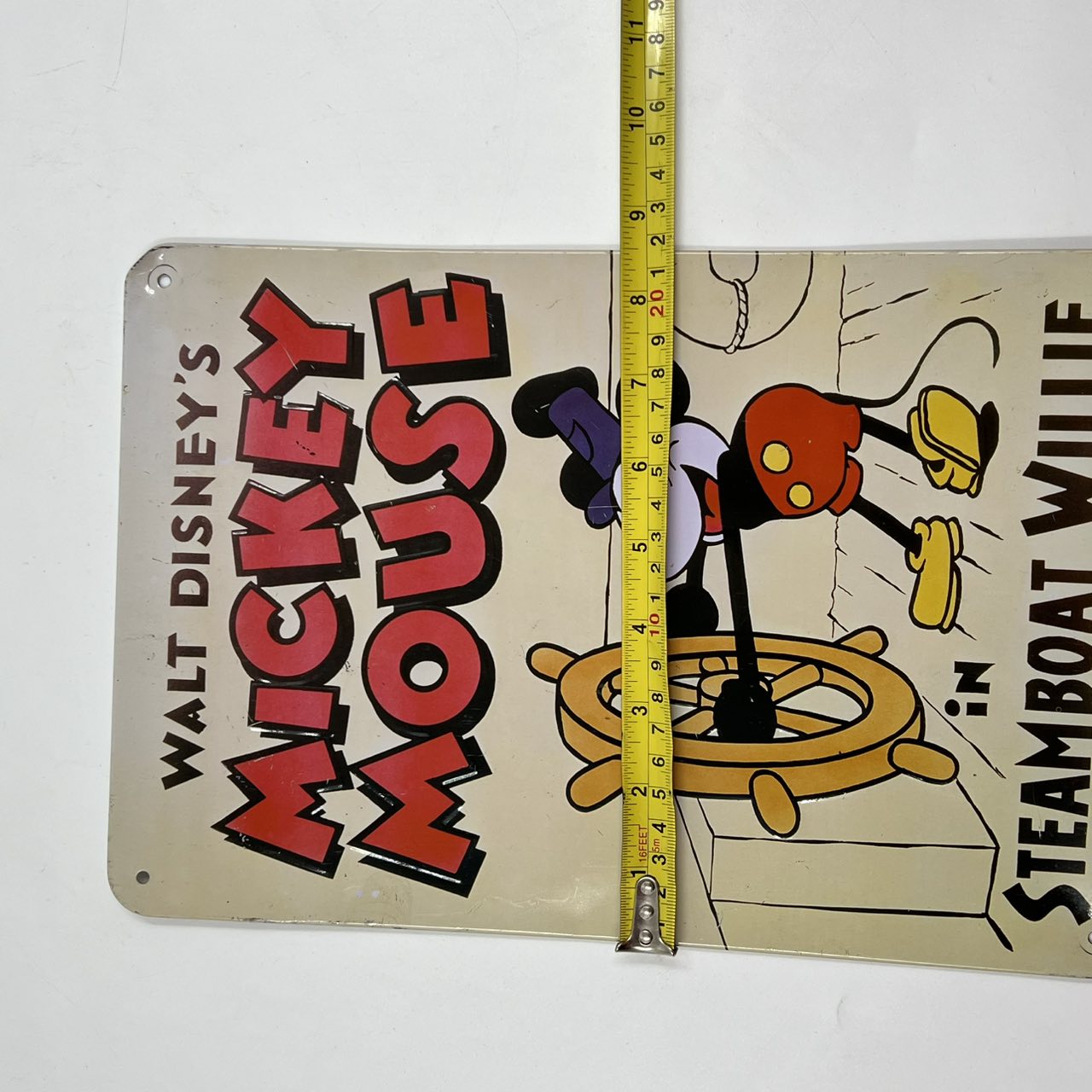 Διακοσμητική Μεταλλική Πινακίδα Walt Disney’s Mickey Mouse – Steamboat Willie