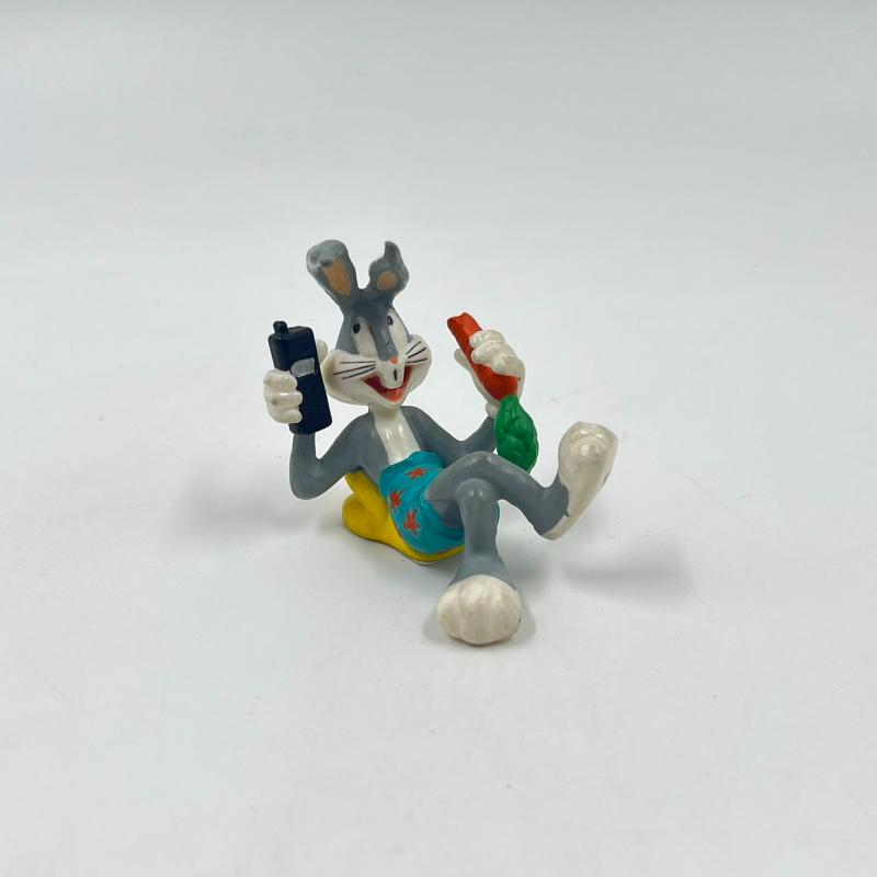 Φιγούρα Bugs Bunny με καρότο και κινητό – Looney Tunes (Bullyland 1990s)