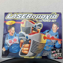 PRIMO Laseromaxia Team Force Set vintage παιχνίδι 1997 με laser πιστόλια και θώρακες σε κουτί
