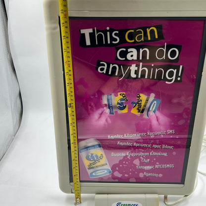 Φωτιζόμενο διαφημιστικό stand COSMOTE What’s Up – Vintage lightbox 2000s