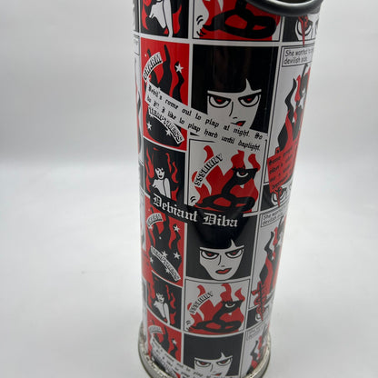 Retro Pop Art μεταλλικός σταχτοδοχείο “Devil Diva” – Vintage ashtray stand