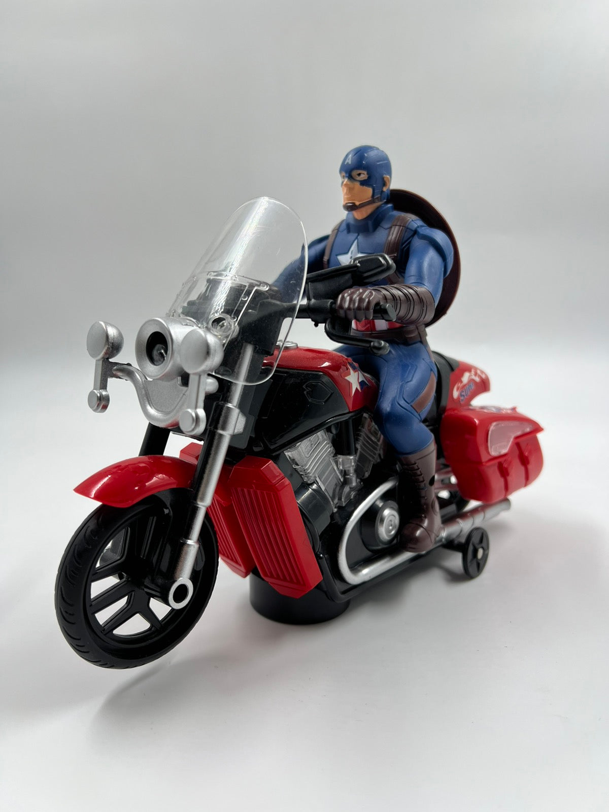 Captain America φιγούρα με μοτοσυκλέτα Marvel