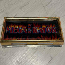 mega mel katok slot machine marquee casino arcade decorative sign with flames