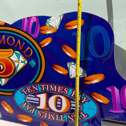 Διακοσμητική Πινακίδα Casino “Diamond 5 – Ten Times Pay” Slot Machine Sign
