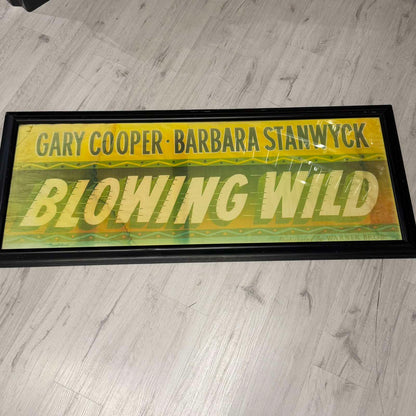 Μεγάλο Διακοσμητικό Κάδρο Ταινίας “Blowing Wild” Gary Cooper Barbara Stanwyck