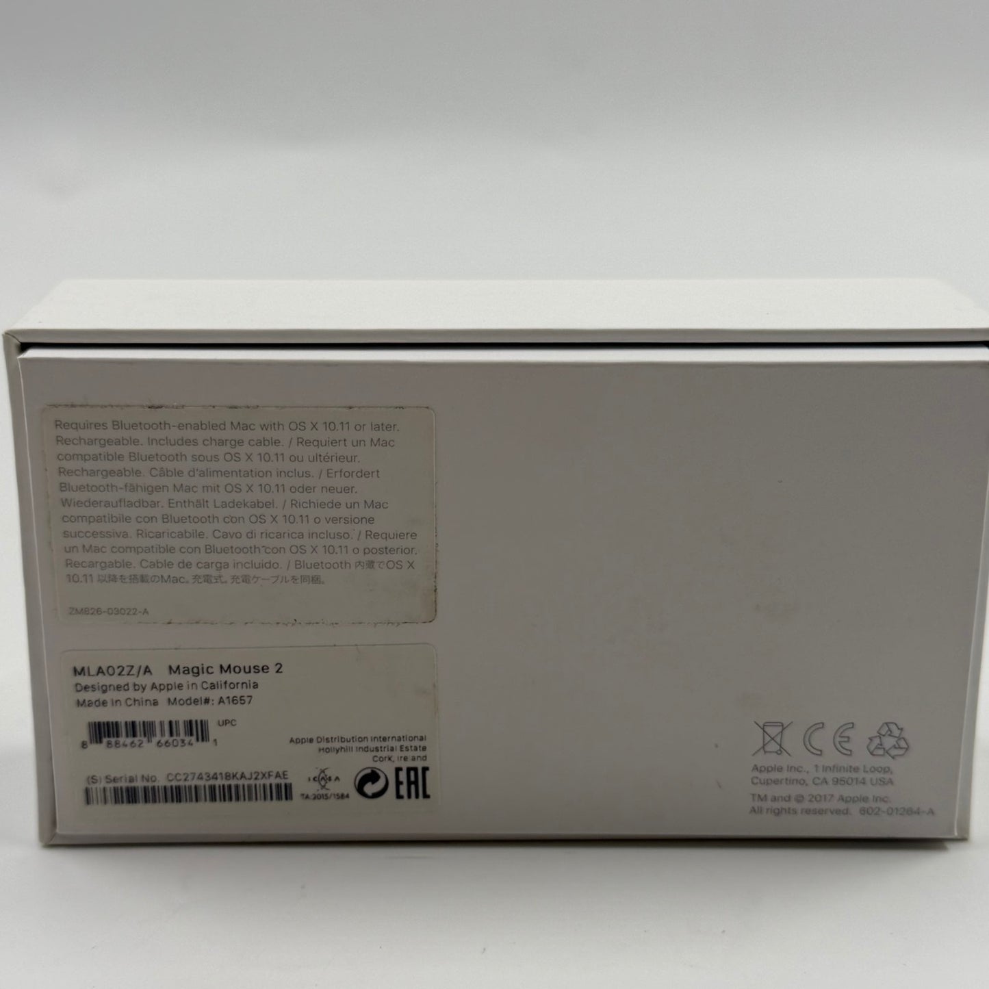 Apple Magic Mouse Wireless Multi-Touch Mouse (με κουτί)