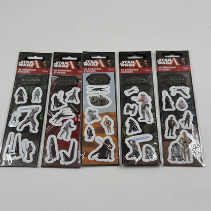 σετ αυτοκόλλητα star wars 3d embossed stickers σε συσκευασία
