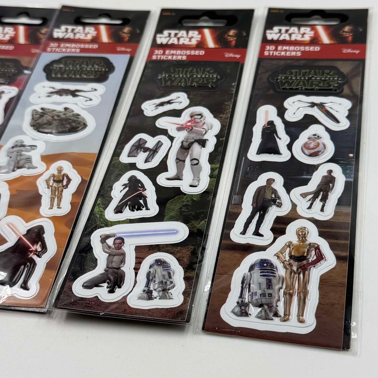 Star Wars 3D Embossed Stickers – Σετ 5 Καρτών Αυτοκόλλητα