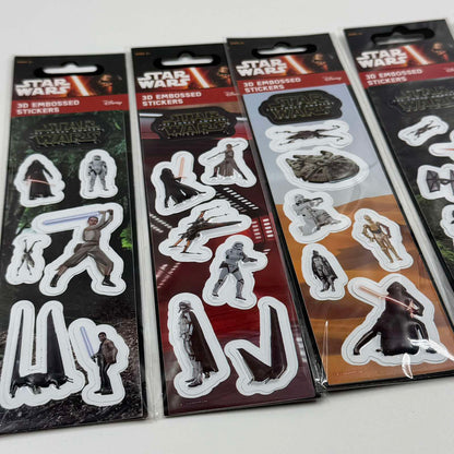 Star Wars 3D Embossed Stickers – Σετ 5 Καρτών Αυτοκόλλητα