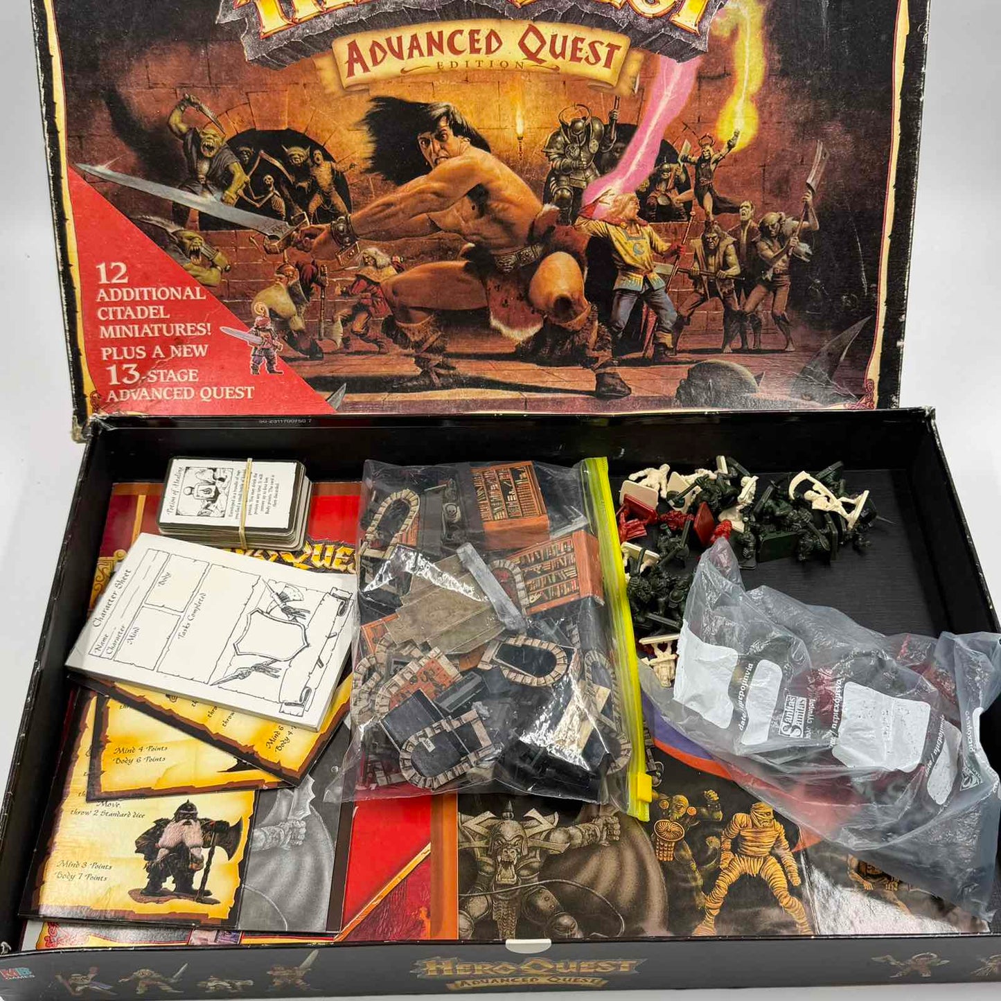 HeroQuest Advanced Quest Expansion MB Games 1991 Complete Citadel Miniatures Board Game