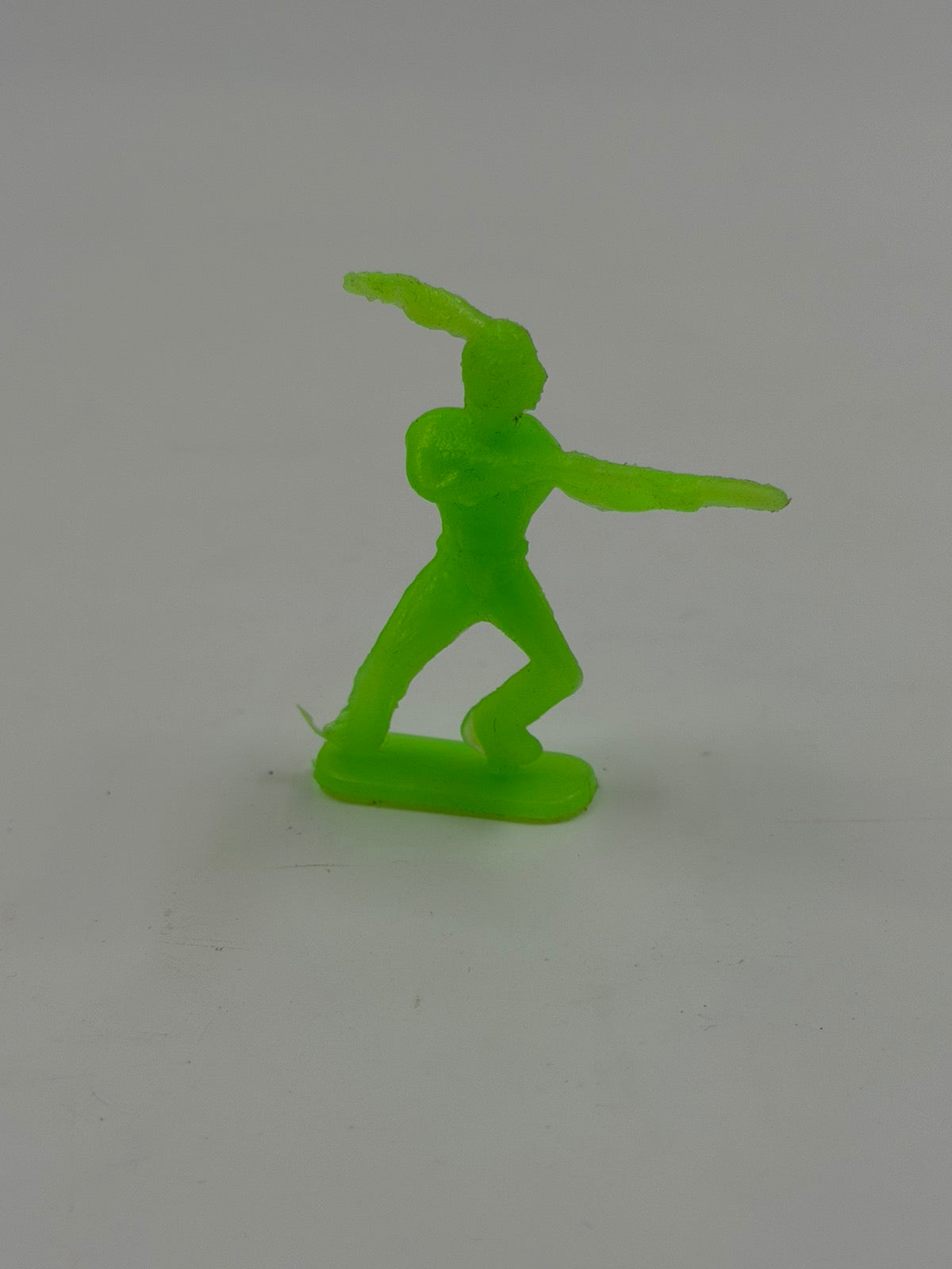 Vintage Φιγούρα Ινδιάνου Τοξότη Πλαστική – Neon Green Retro Toy Soldier