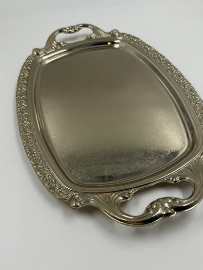 Vintage Δίσκος Σερβιρίσματος Twin Bird Stainless Steel Made in Japan