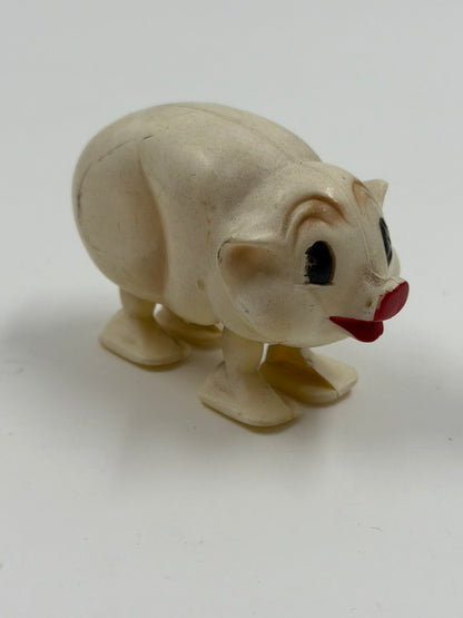 vintage pig ramp walker toy 1960s made in hong kong συλλεκτικό γουρουνάκι πλαστικό retro παιχνίδι