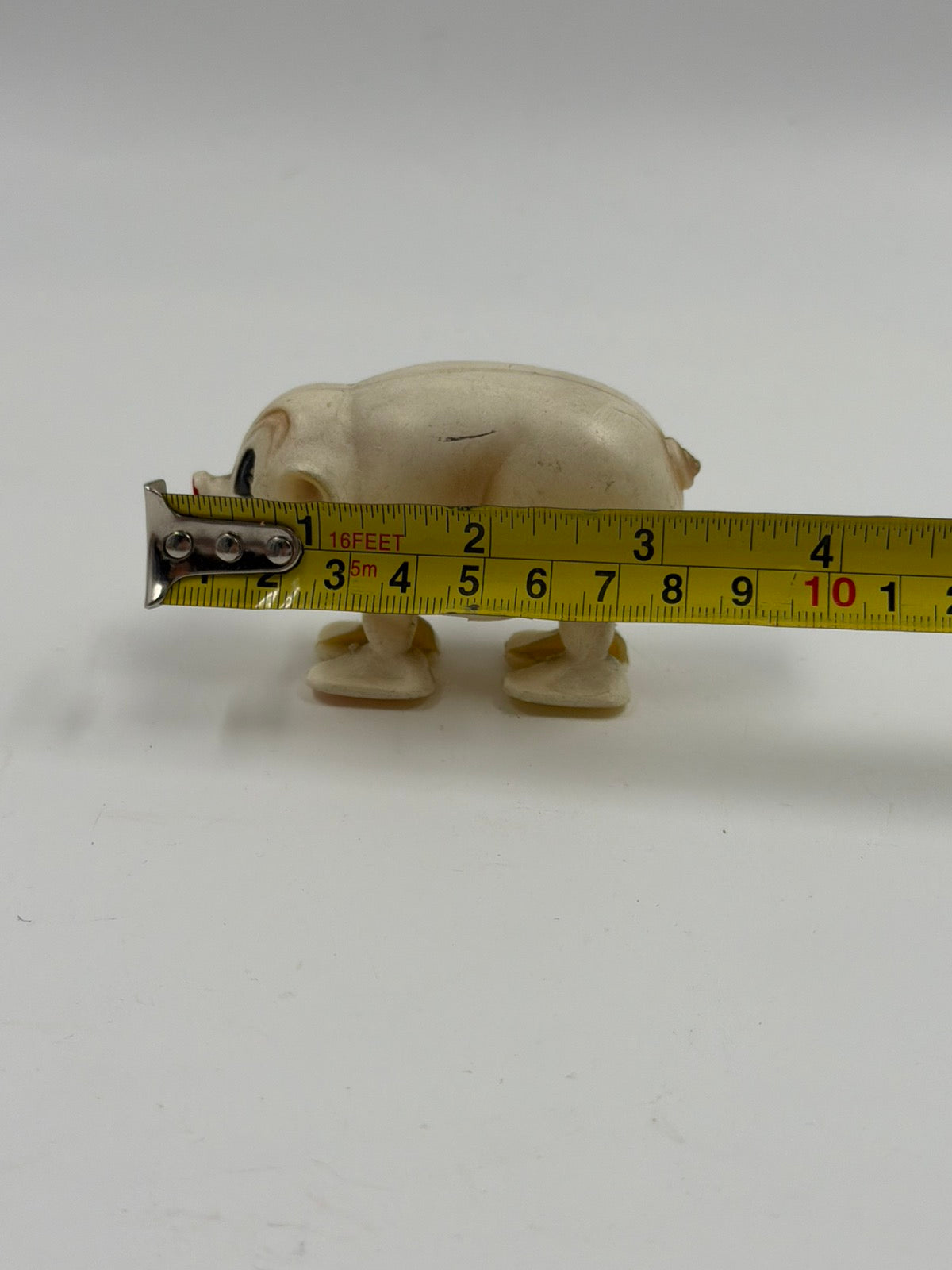 Vintage Pig Ramp Walker Toy 1960s Made in Hong Kong Συλλεκτική Πλαστική Φιγούρα Γουρουνάκι