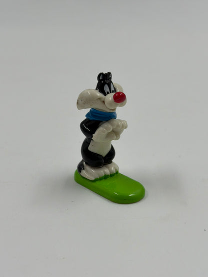 Looney Tunes Sylvester mini PVC figure 2008 Warner Bros συλλεκτική φιγούρα με κασκόλ
