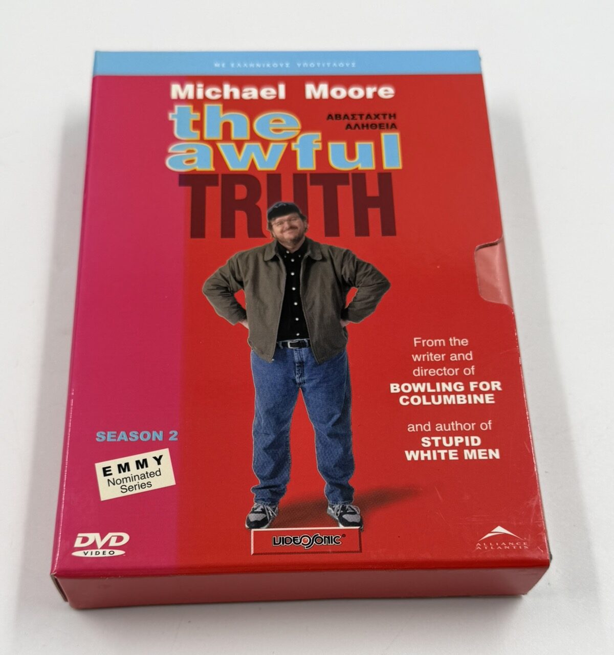 Michael Moore The Awful Truth Season 2 sealed DVD box set with slipcase Greek subtitles