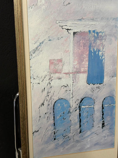 Κάδρο Αρχιτεκτονικού Τοπίου – Εκτύπωση Art Print σε Ξύλινη Κορνίζα (Modern Style Illustration) 97X42