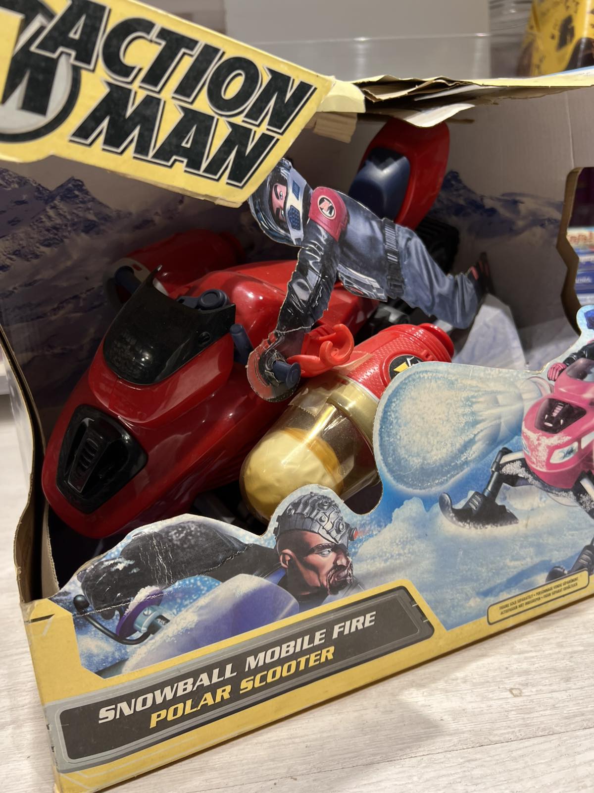 Snowball Mobile Fire Polar Scooter Της Σειράς Action Man