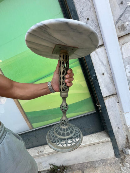 Μικρό Τραπεζάκι Με Μαρμάρινη Επιφάνεια