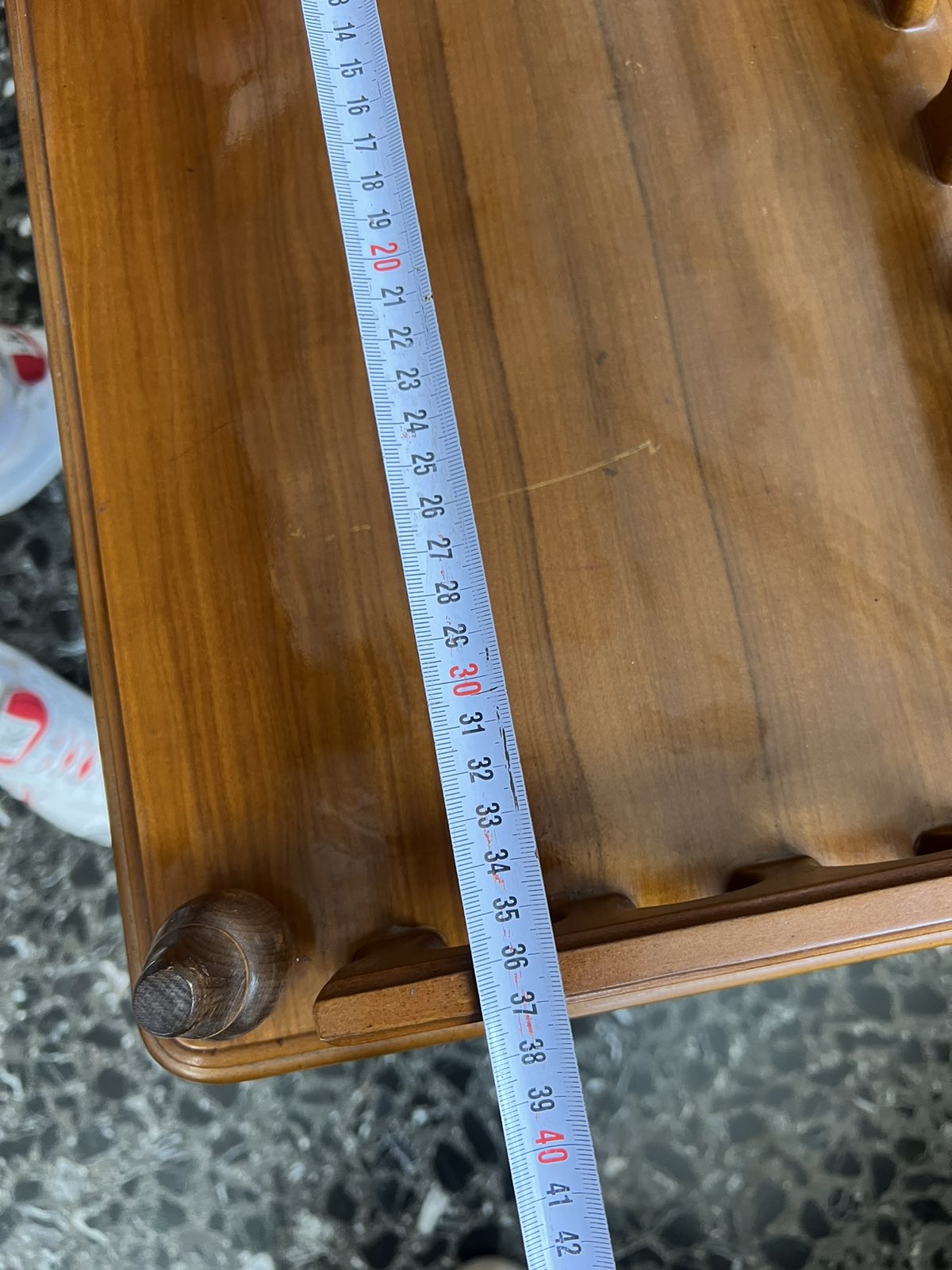 Κλασικό Ξύλινο Τραπεζάκι Εισόδου Η Σαλονιού Με Δύο Βάσεις