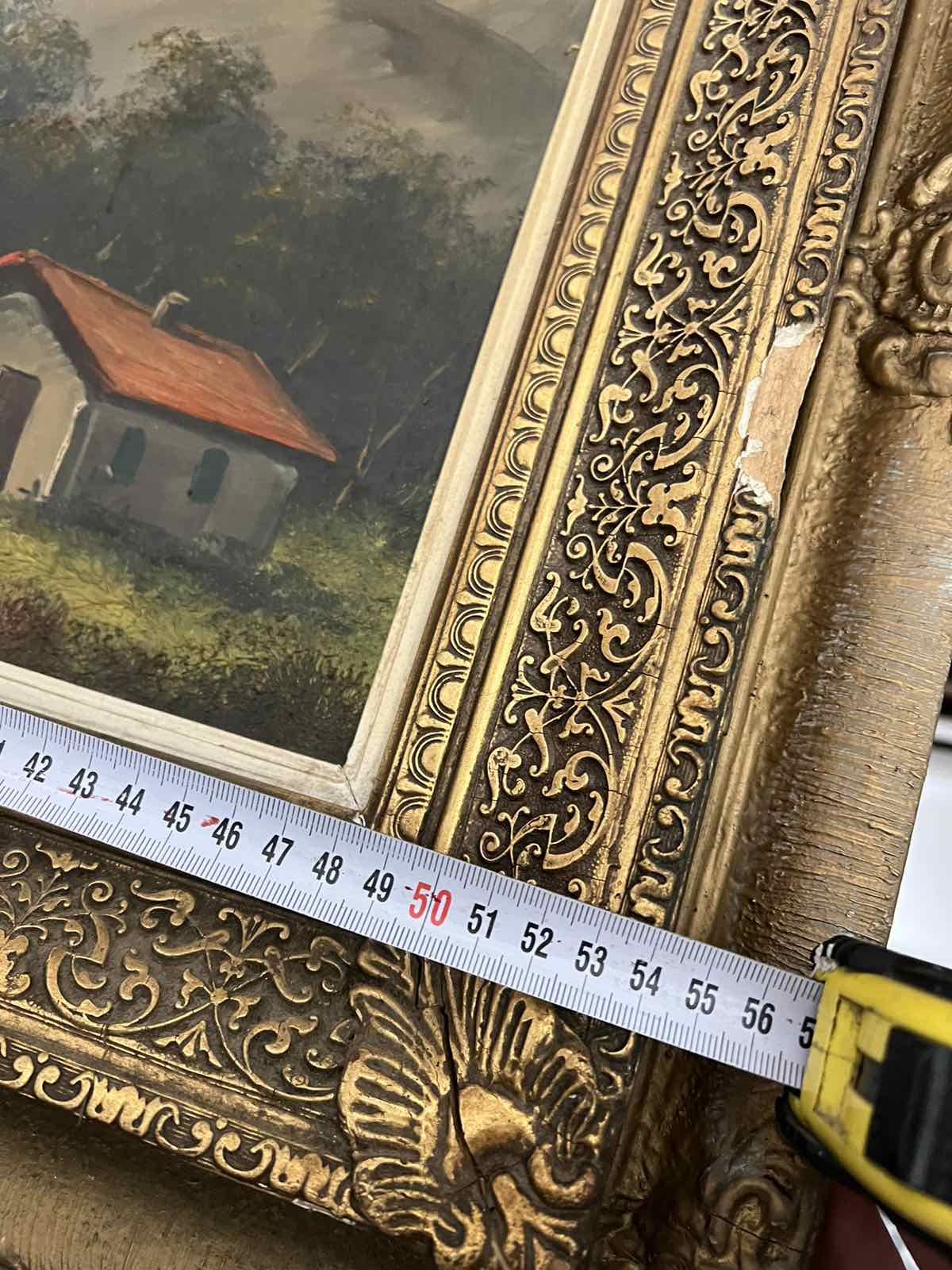 Πίνακας Με Σπίτι Στην Λίμνη Ζωγραφιά Με Ξύλινο Κάδρο