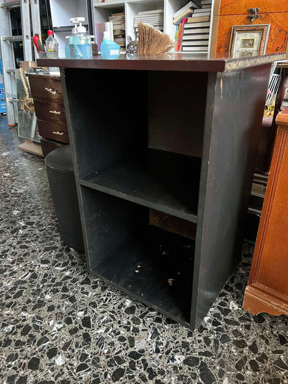 Ξύλινη Μαύρη Ραφιέρα