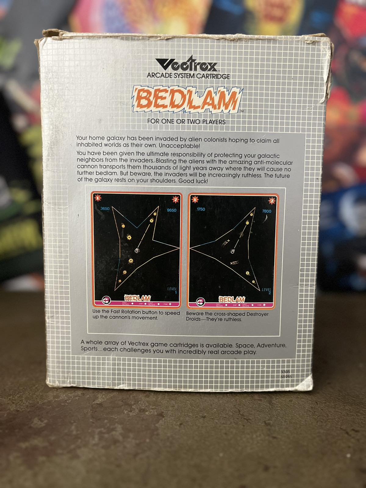 Κλασικό Παιχνίδι "Bedlam" Για την Κονσόλα Vectrex