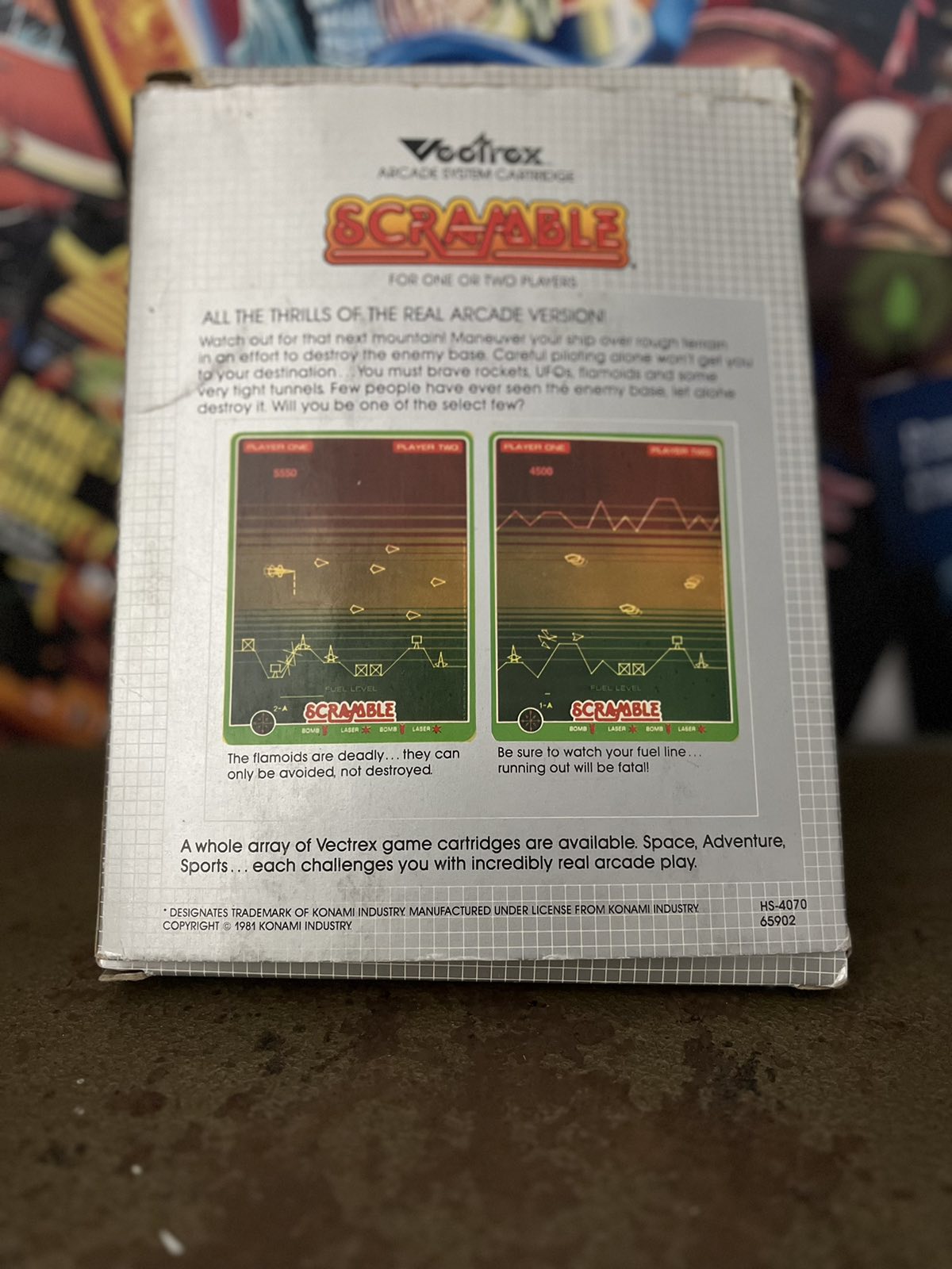 Κλασικό Παιχνίδι "Scramble" Για Την Κονσόλα Vectrex