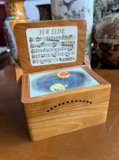 Ξύλινο Μουσικό Κουρδιστό Κουτί Fur Elise