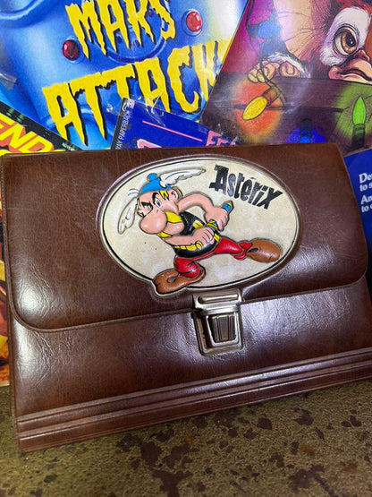 Δερμάτινη Καφέ Κασετίνα Asterix