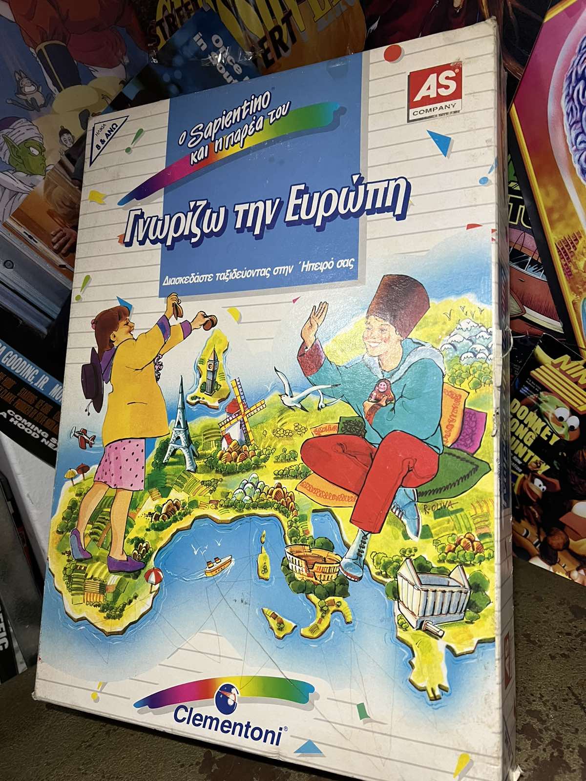 Παλιό Επιτραπέζιο Παιχνίδι "Γνωρίζω Την Ευρώπη"