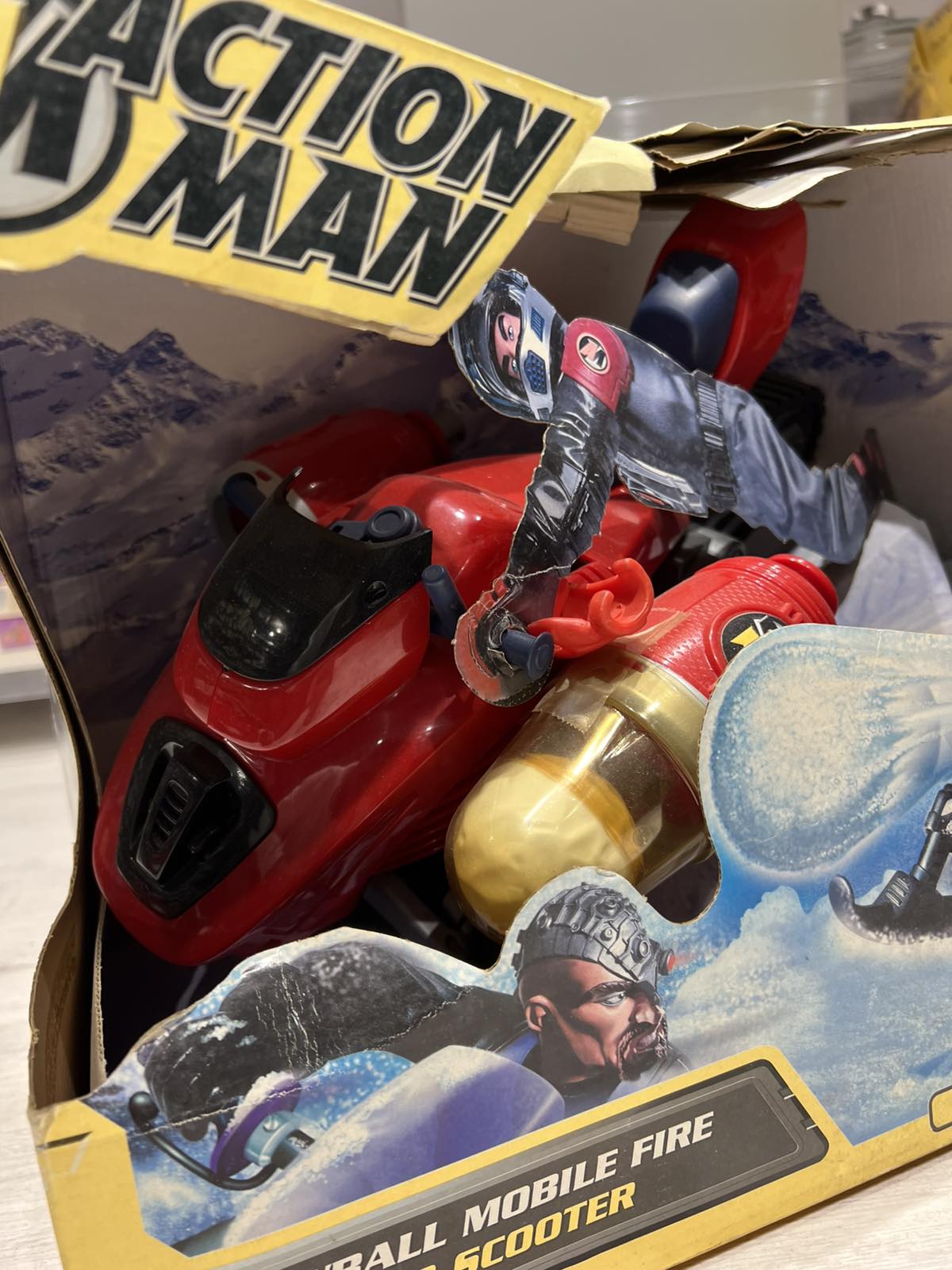 Snowball Mobile Fire Polar Scooter Της Σειράς Action Man