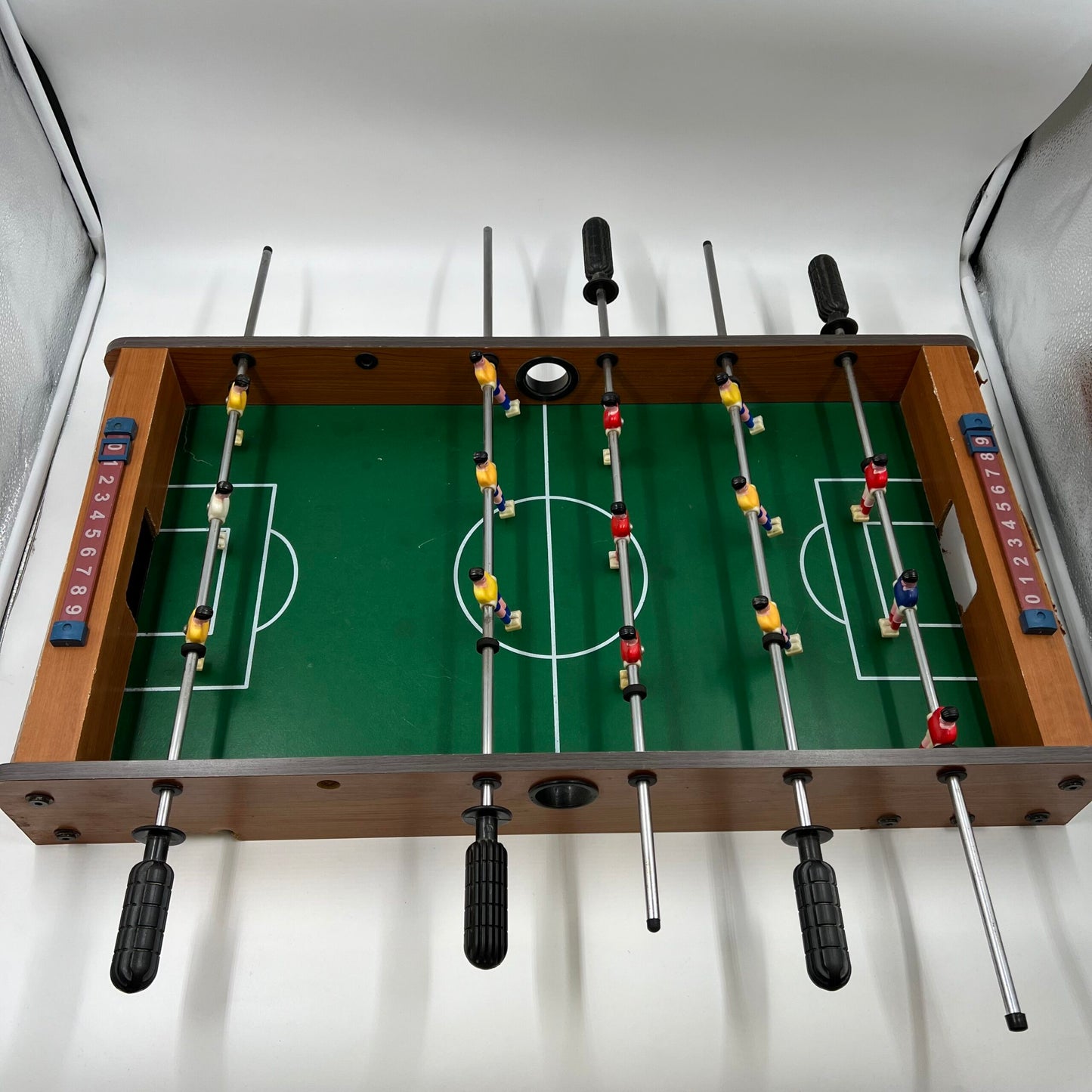 Mini tabletop τραπέζι ποδοσφαίρου – missing rod, 5-6 παίκτες, ξύλινο πλαίσιο