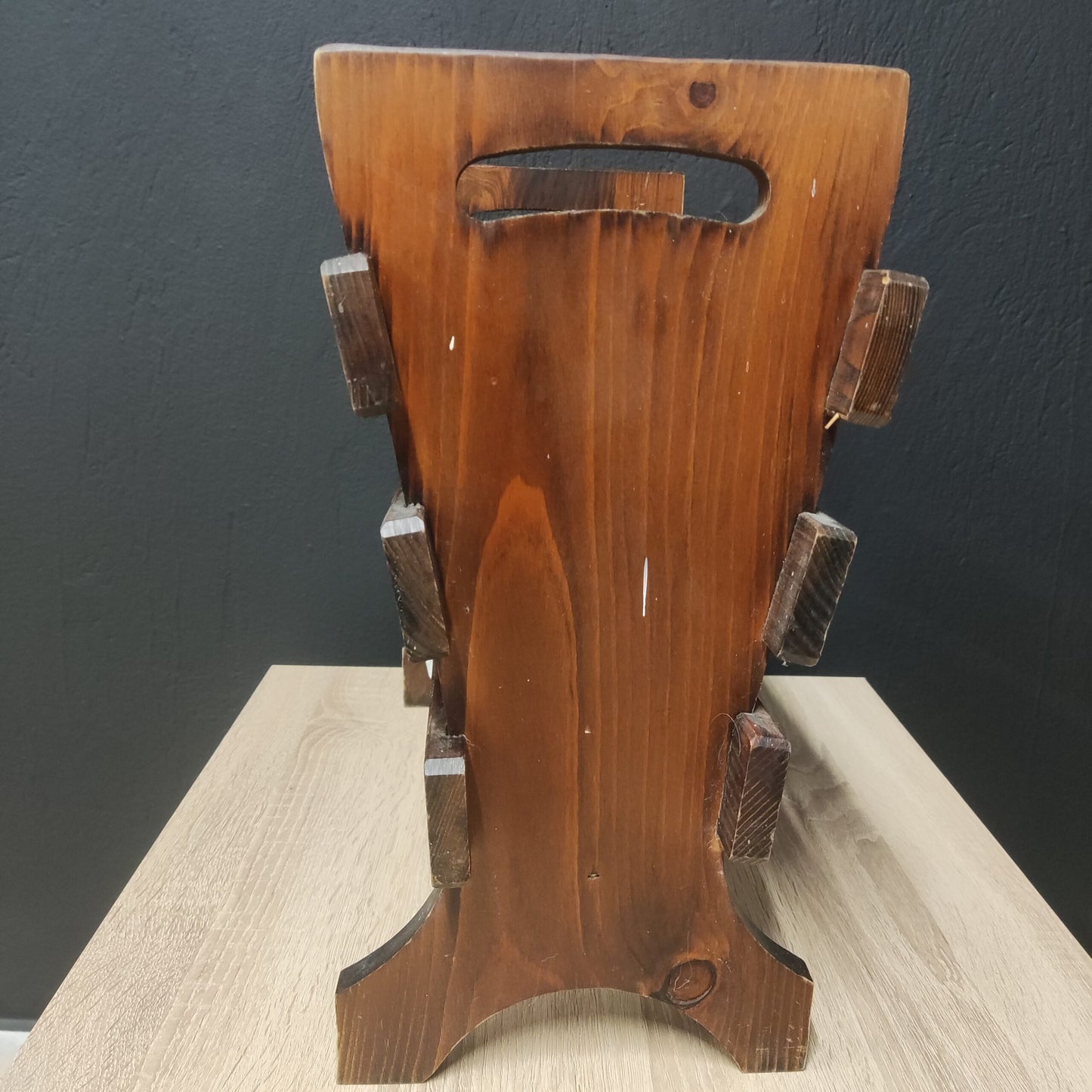 Ξύλινη Vintage Διακοσμητική Θήκη Βιβλίων Και Περιοδικών