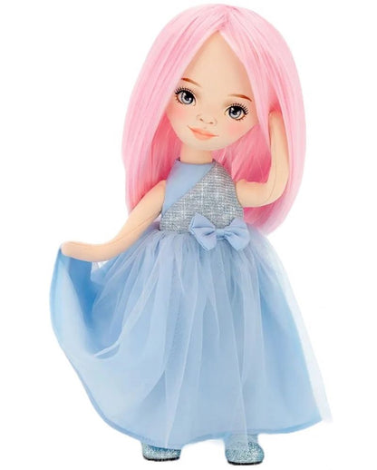 Κούκλα Orange Toys "Billie" Με Γαλάζιο Σατέν Φόρεμα-Sweet Sisters 32cm