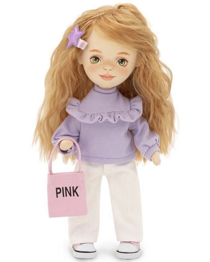 Κούκλα Orange Toys "Sunny" Με Μωβ Πουλόβερ Sweet Sisters 32cm